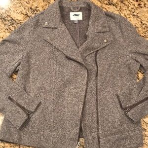 New w/o tags Soft Gray Moto Jacket